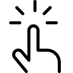 Touch Finger 1 Icon from Ultimate Light Set