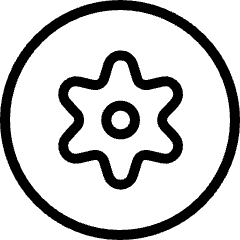 Cog Circle Icon from Ultimate Light Set
