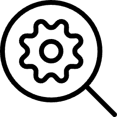 Cog Search 1 Icon from Ultimate Light Set