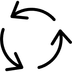 Synchronize Arrows Three Icon from Ultimate Light Set