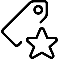 Tags Favorite Star Icon from Ultimate Light Set