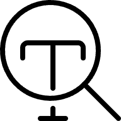 Search Text Icon from Ultimate Light Set