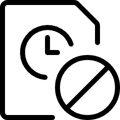 Time Clock File Block Icon from Ultimate Light Set