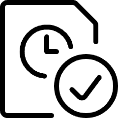 Time Clock File Check Icon from Ultimate Light Set
