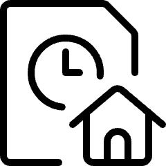 Time Clock File Home Icon from Ultimate Light Set