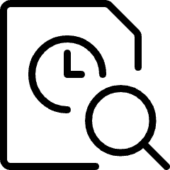 Time Clock File Search Icon from Ultimate Light Set