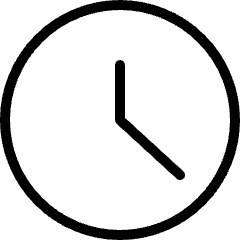 Time Clock Circle Icon from Ultimate Light Set