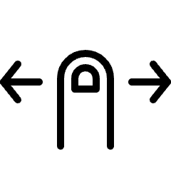 Gesture Swipe Horizontal Icon from Ultimate Light Set