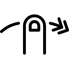 Gesture Swipe Horizontal Right 1 Icon from Ultimate Light Set