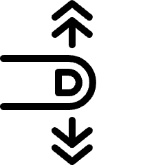 Gesture Swipe Vertical 1 Icon from Ultimate Light Set