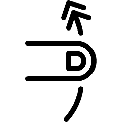 Gesture Swipe Vertical Up 1 Icon from Ultimate Light Set