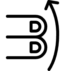 Gesture Swipe Vertical Up Two Fingers Icon from Ultimate Light Set