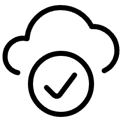 Cloud Check Icon from Ultimate Light Set