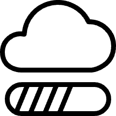 Cloud Loading Icon from Ultimate Light Set