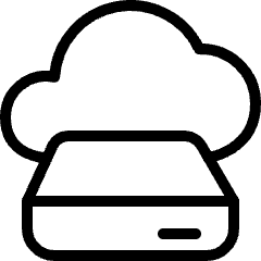 Cloud Storage Drive Icon from Ultimate Light Set