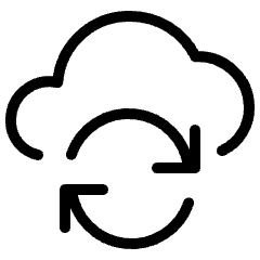 Cloud Sync Icon from Ultimate Light Set