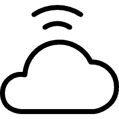 Cloud Wifi Icon from Ultimate Light Set