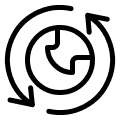 Network Arrow Sync 1 Icon from Ultimate Light Set