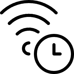 Wifi Clock Icon from Ultimate Light Set