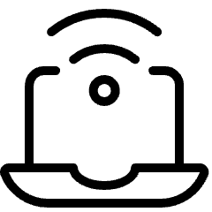 Wifi Laptop 1 Icon from Ultimate Light Set