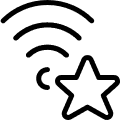 Wifi Star Icon from Ultimate Light Set