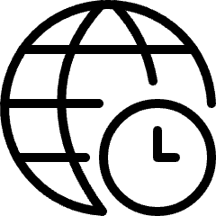 Network Clock Icon from Ultimate Light Set