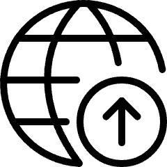 Network Upload Icon from Ultimate Light Set