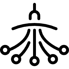 Ceiling Lamp Chandelier Icon from Ultimate Light Set