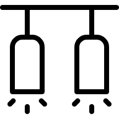 Ceiling Lamp Double Icon from Ultimate Light Set