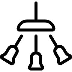 Ceiling Lamp Three Icon from Ultimate Light Set