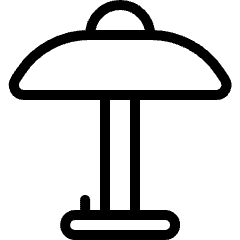 Table Lamp Retro Icon from Ultimate Light Set