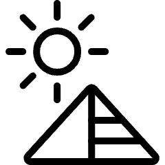 Landmark Pyramid Icon from Ultimate Light Set