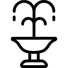 Park Fountain Icon from Ultimate Light Set