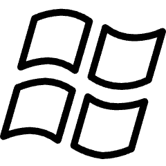 Microsoft Logo Icon from Ultimate Light Set