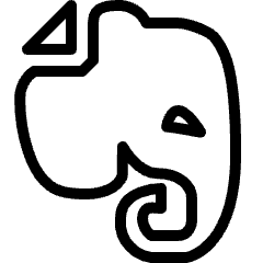 Evernote Logo Icon from Ultimate Light Set