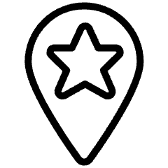 Pin Star Icon from Ultimate Light Set