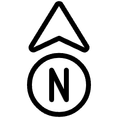 Compass North Icon from Ultimate Light Set