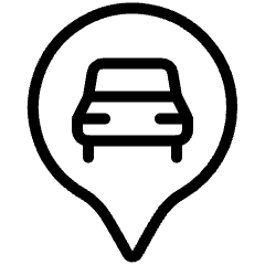 Style One Pin Car Icon from Ultimate Light Set