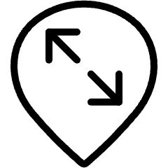 Style Three Pin Arrow Diagonal Icon from Ultimate Light Set