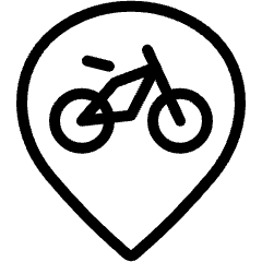 Style Three Pin Bicycle Icon from Ultimate Light Set