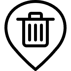 Style Three Pin Bin Icon from Ultimate Light Set