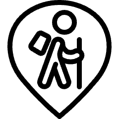 Style Three Pin Fish Trekking Icon from Ultimate Light Set