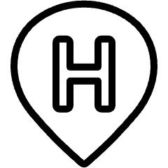 Style Three Pin Hospital 1 Icon from Ultimate Light Set