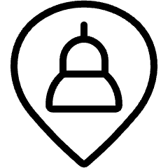 Style Three Pin Monument Icon from Ultimate Light Set