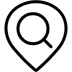 Style Three Pin Search Icon from Ultimate Light Set
