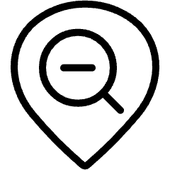 Style Three Pin Search Minus Icon from Ultimate Light Set