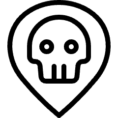 Style Three Pin Skull Icon from Ultimate Light Set