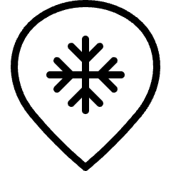 Style Three Pin Snowflake Icon from Ultimate Light Set