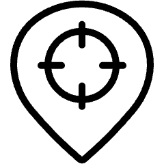Style Three Pin Target Icon from Ultimate Light Set