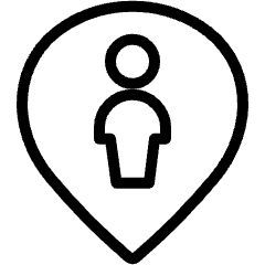 Style Three Pin User Man Icon from Ultimate Light Set